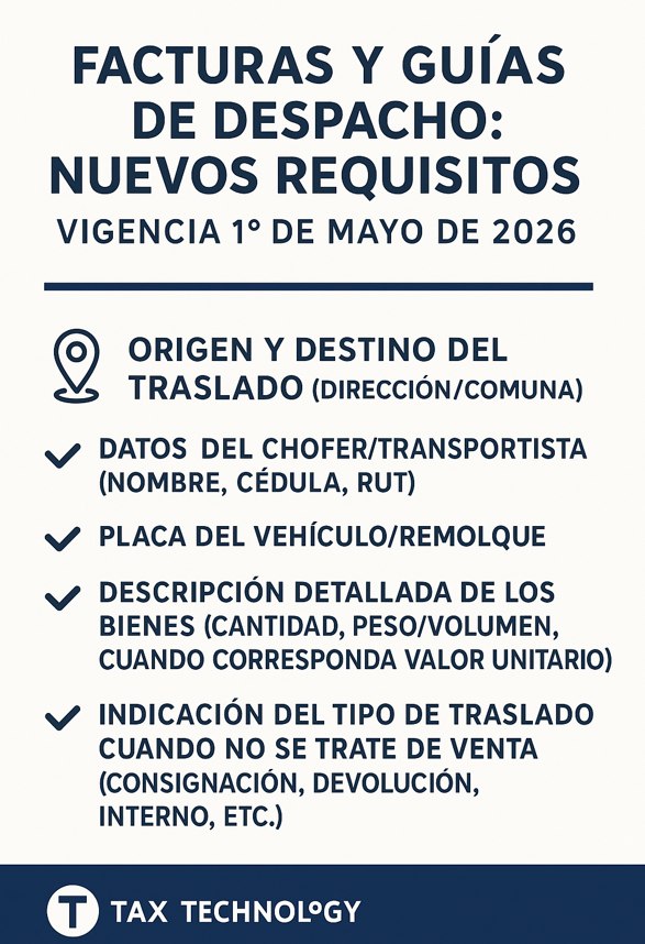 Resolución Exenta N° 154 del SII – Facturas y Guías de Despacho para traslado de bienes